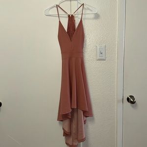 Peachy pink dress